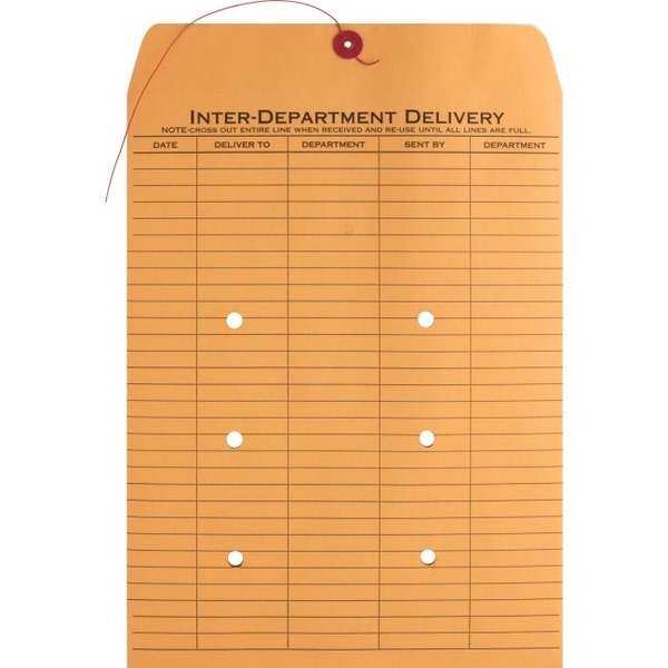 Business Source Envelope, Intrdept, S/B, 10X13 100PK BSN42255